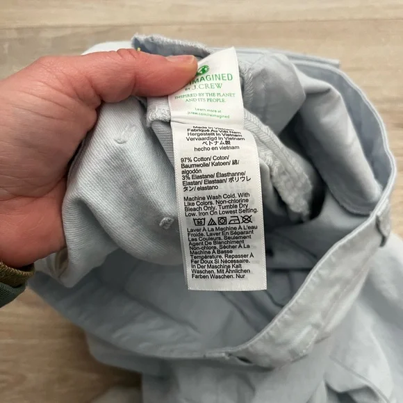 J.Crew Women’s Vintage flare pant in washed twill Light Blue - Size 32 - Picture 5 of 7